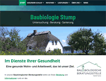 Tablet Screenshot of baubiologie-mg.de